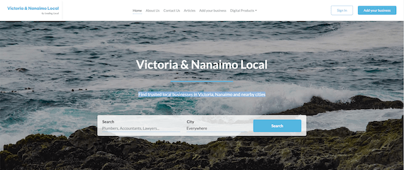 Victoria & Nanaimo Local home page